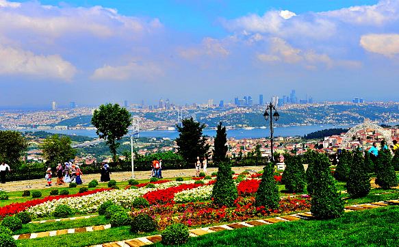 Der Camlica Hügel in İstanbul